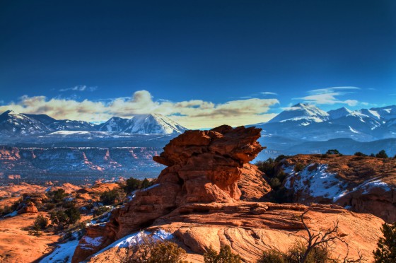 Canyon rock on mountain top