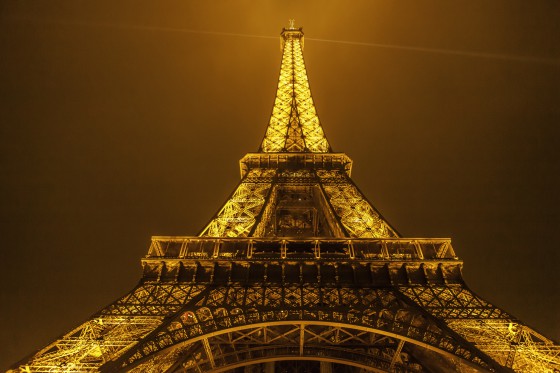 Eiffel Tower Lit Up
